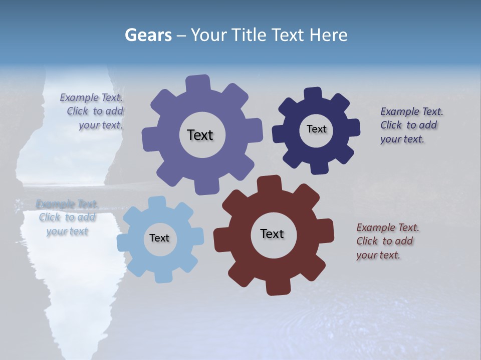 Idyllic Cavern Grotto PowerPoint Template