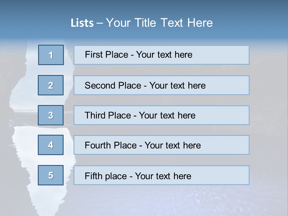 Idyllic Cavern Grotto PowerPoint Template