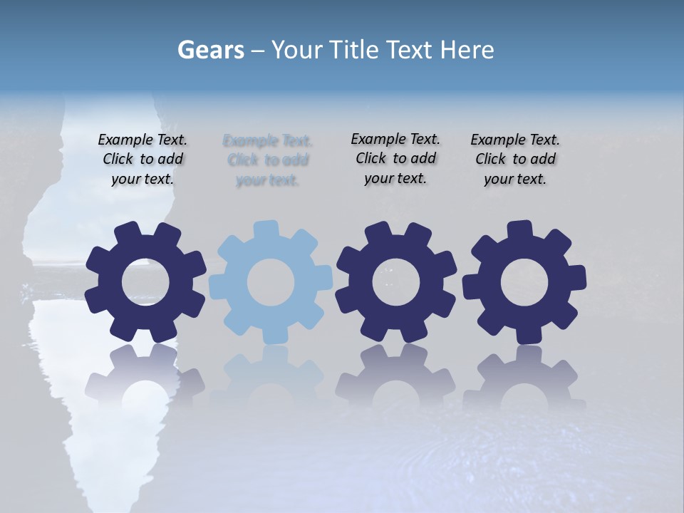 Idyllic Cavern Grotto PowerPoint Template