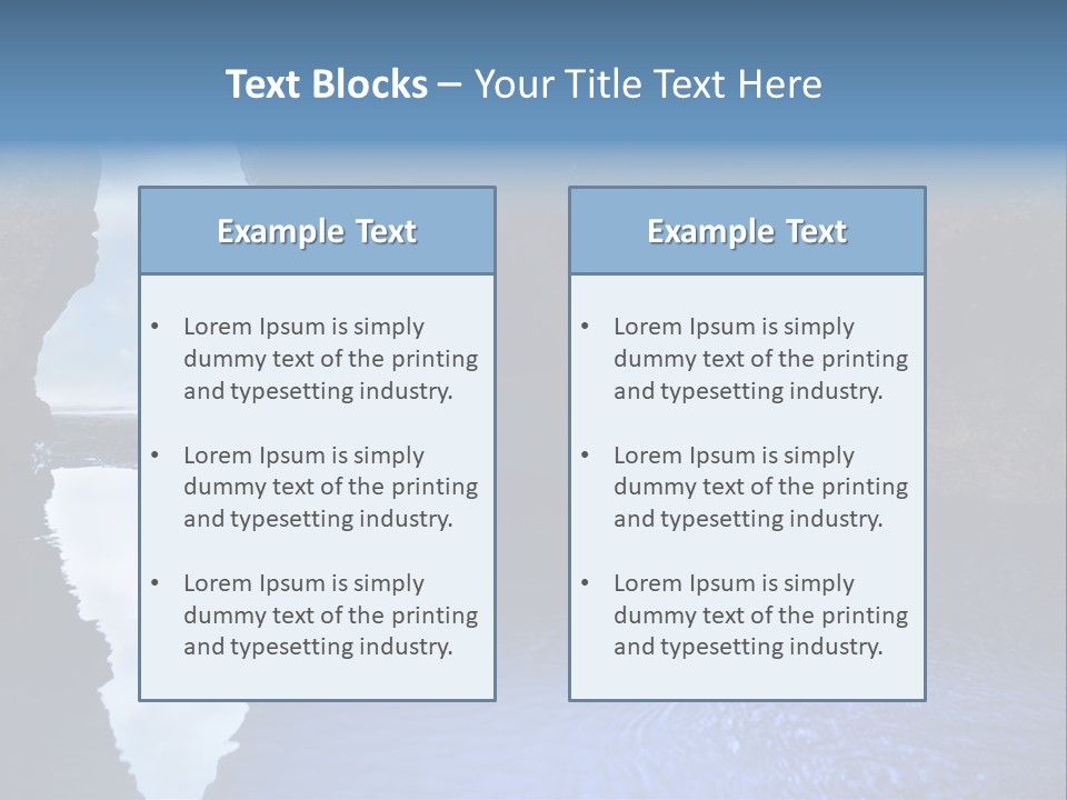Idyllic Cavern Grotto PowerPoint Template