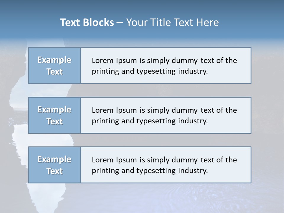 Idyllic Cavern Grotto PowerPoint Template