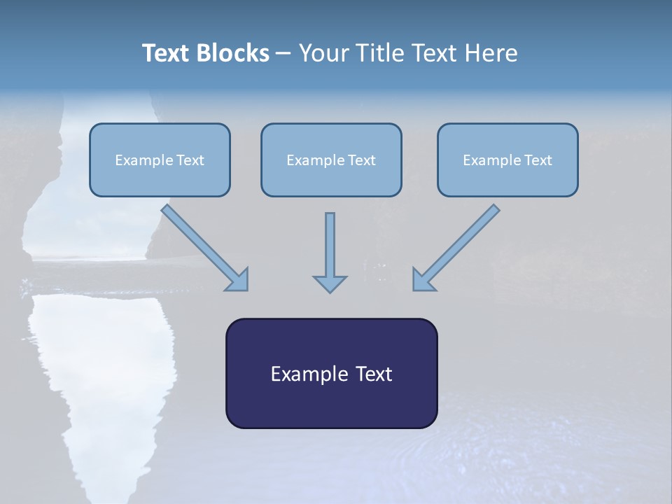 Idyllic Cavern Grotto PowerPoint Template