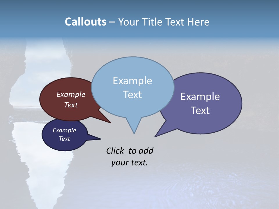 Idyllic Cavern Grotto PowerPoint Template