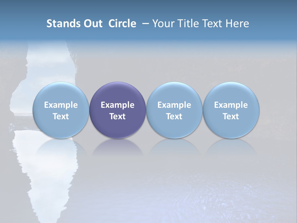 Idyllic Cavern Grotto PowerPoint Template