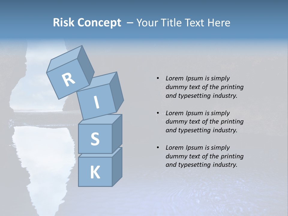 Idyllic Cavern Grotto PowerPoint Template