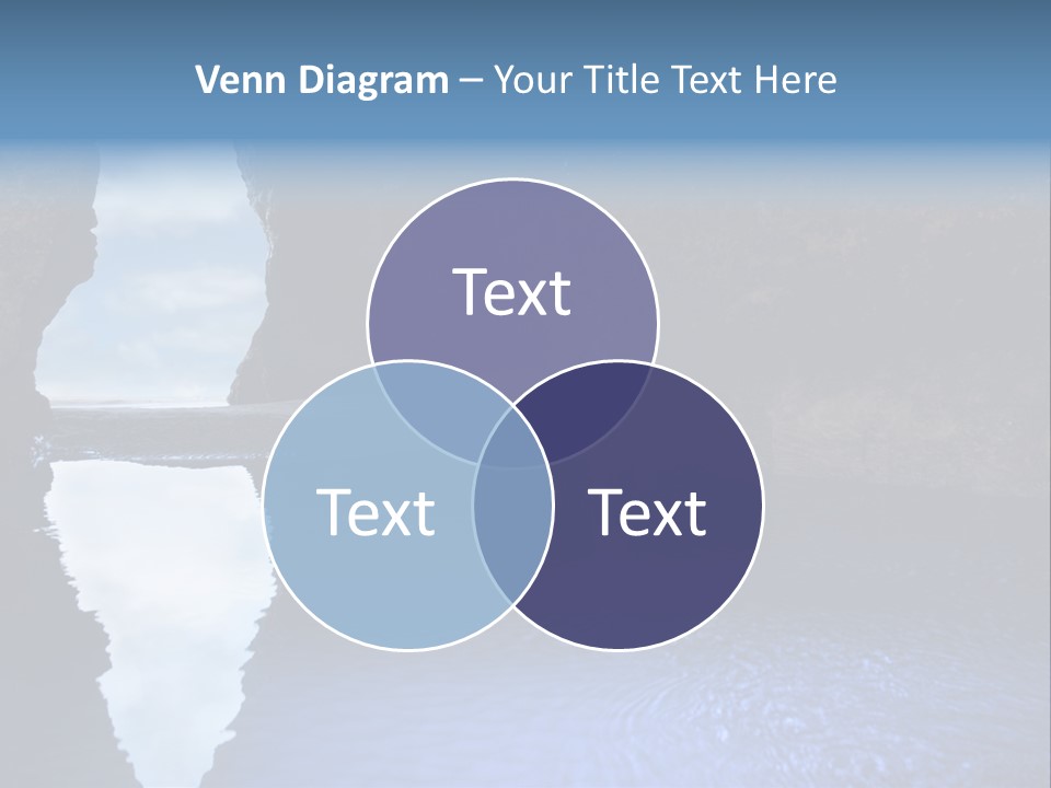 Idyllic Cavern Grotto PowerPoint Template