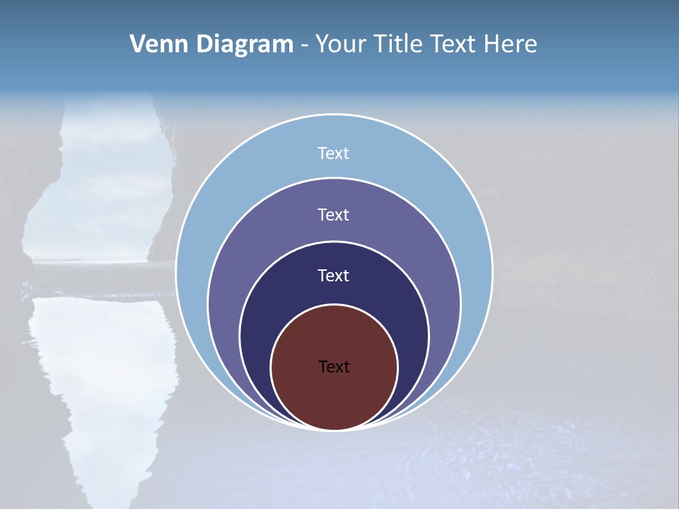 Idyllic Cavern Grotto PowerPoint Template