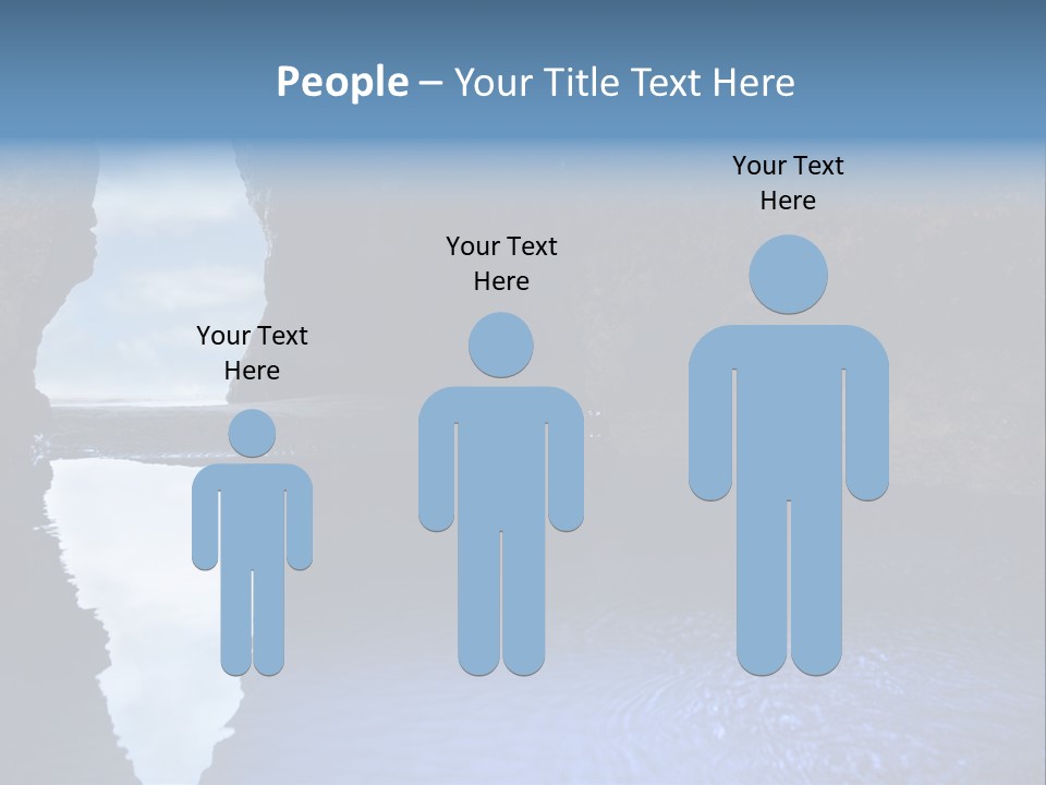 Idyllic Cavern Grotto PowerPoint Template