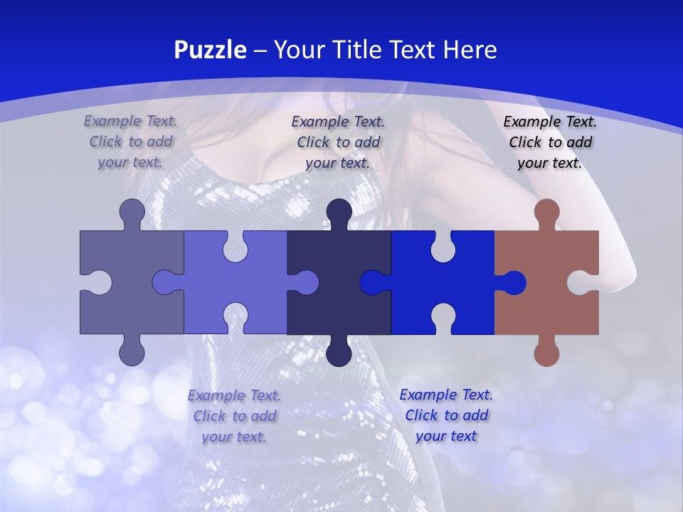 One Entertainment Blue PowerPoint Template