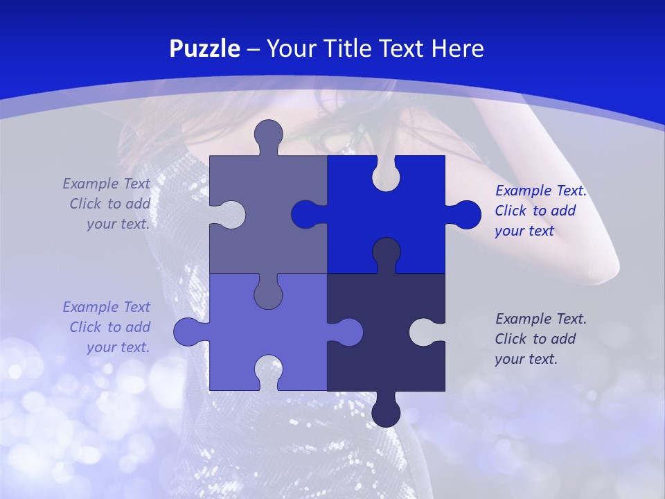 One Entertainment Blue PowerPoint Template
