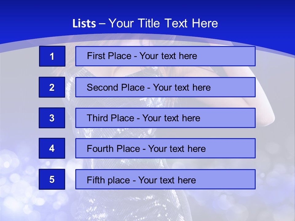 One Entertainment Blue PowerPoint Template