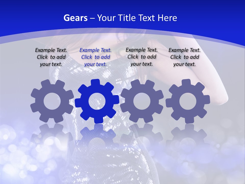 One Entertainment Blue PowerPoint Template
