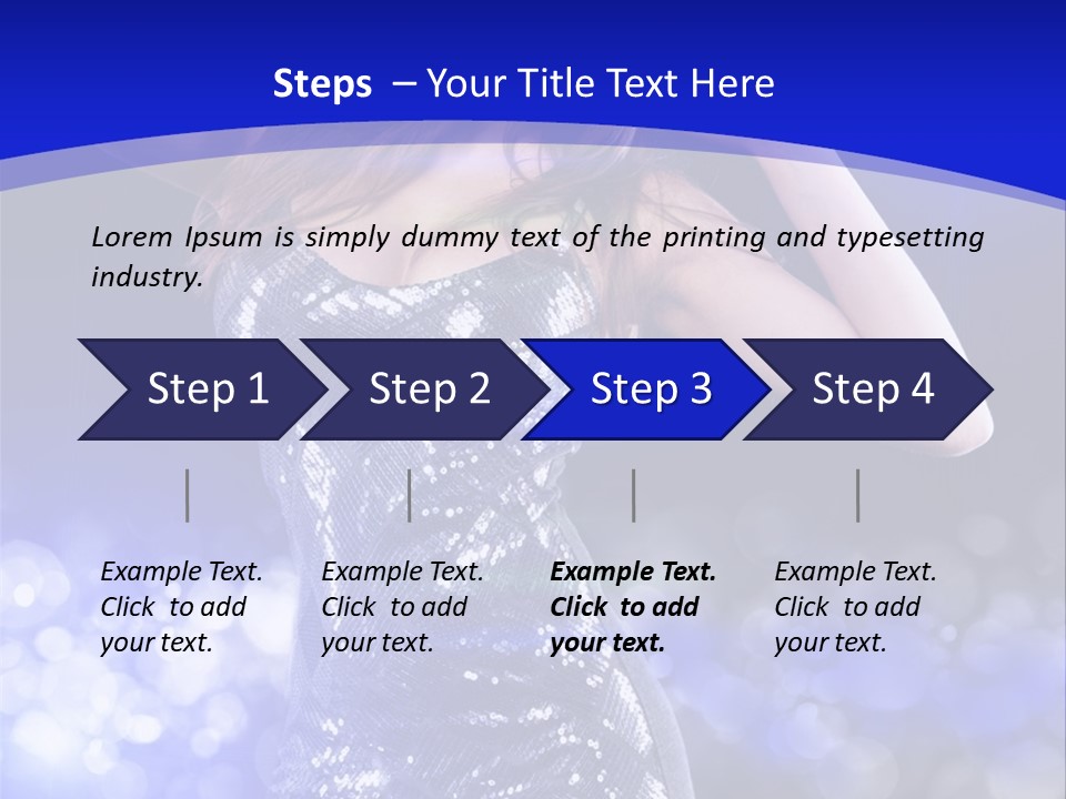 One Entertainment Blue PowerPoint Template