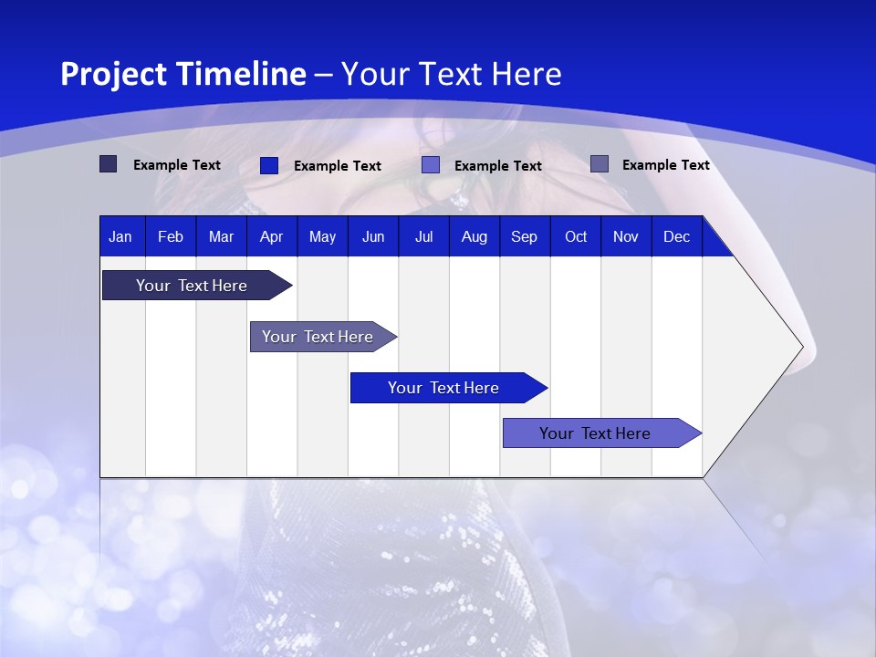 One Entertainment Blue PowerPoint Template