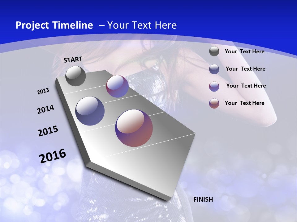 One Entertainment Blue PowerPoint Template