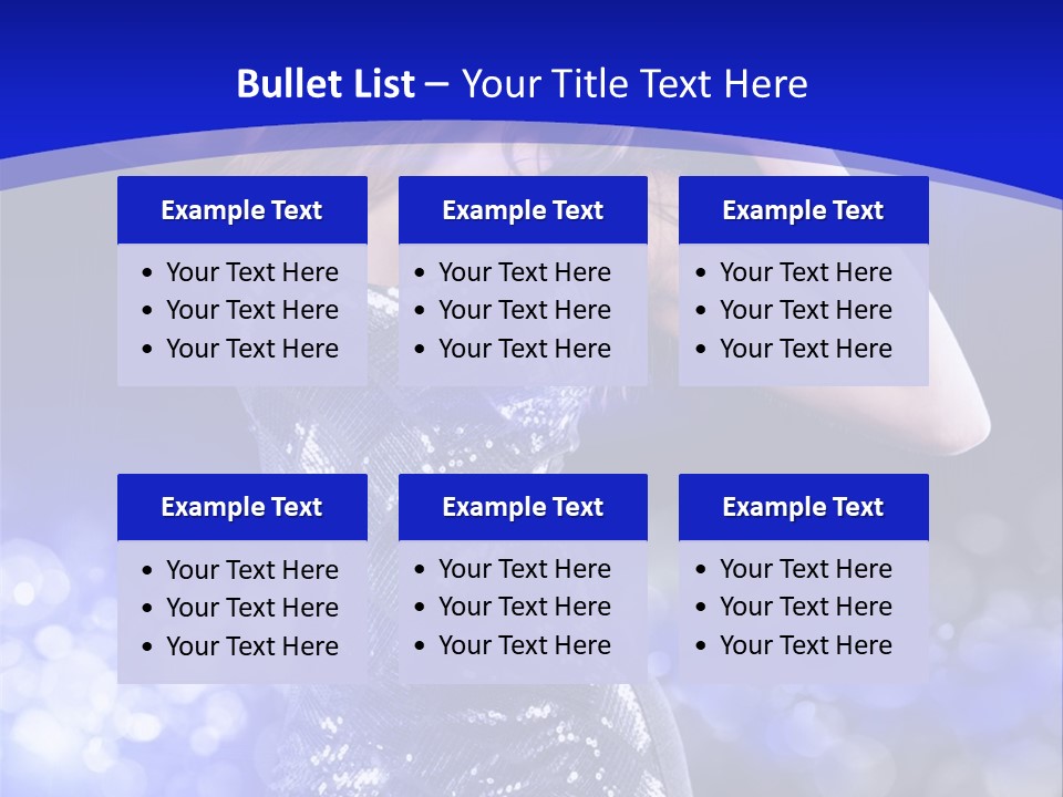 One Entertainment Blue PowerPoint Template