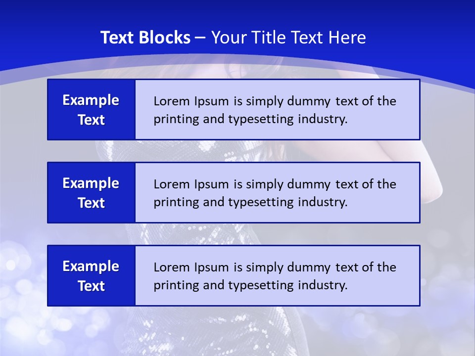 One Entertainment Blue PowerPoint Template