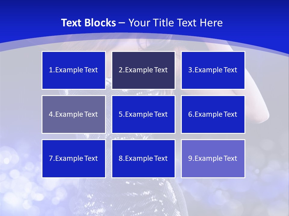 One Entertainment Blue PowerPoint Template
