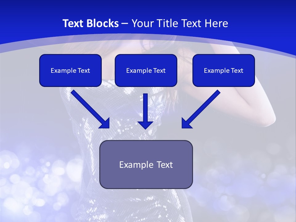 One Entertainment Blue PowerPoint Template