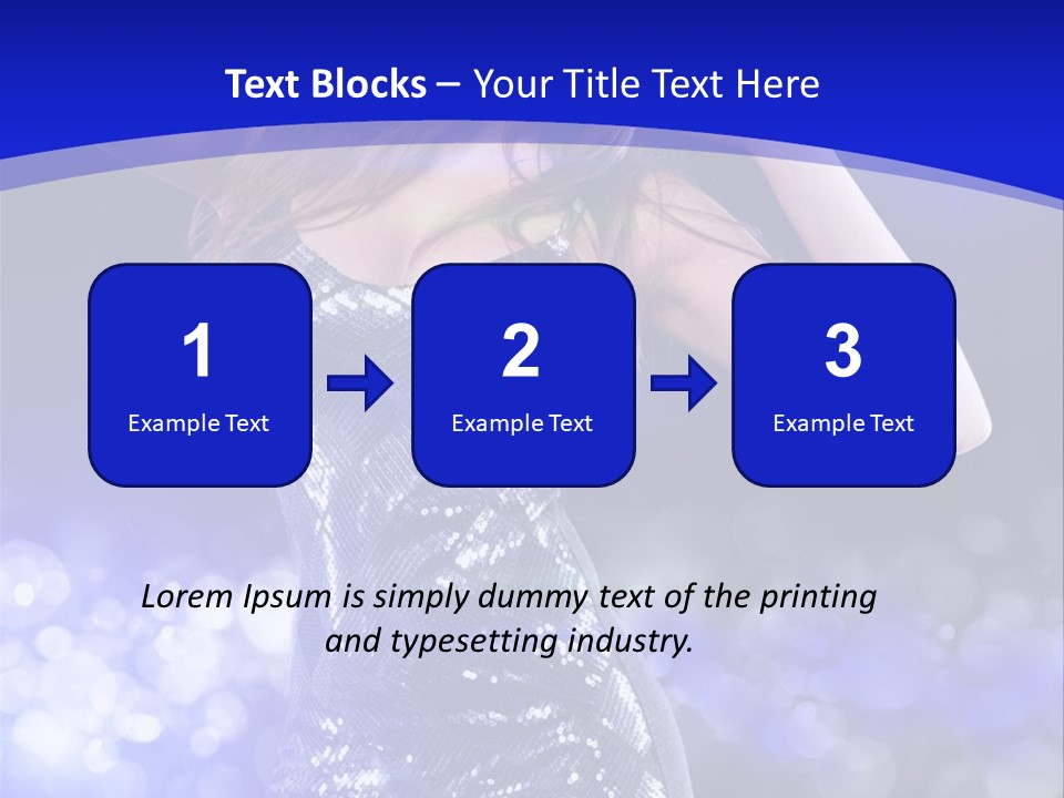One Entertainment Blue PowerPoint Template
