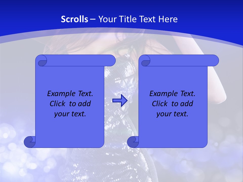 One Entertainment Blue PowerPoint Template