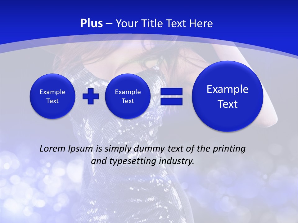 One Entertainment Blue PowerPoint Template