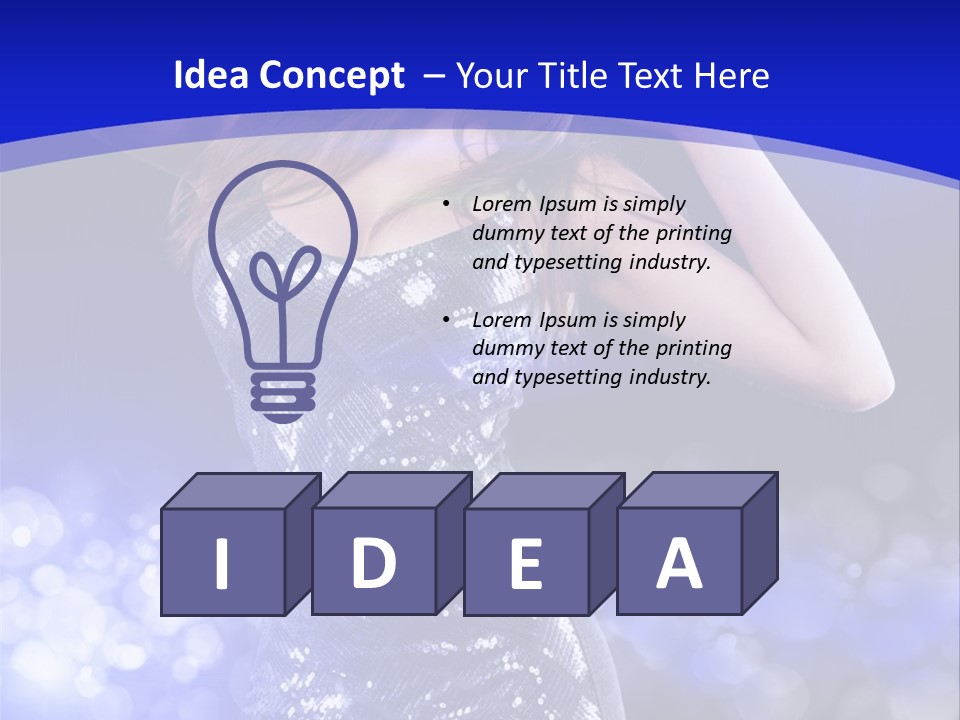 One Entertainment Blue PowerPoint Template