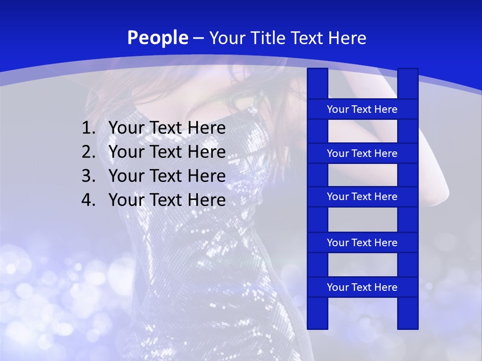 One Entertainment Blue PowerPoint Template