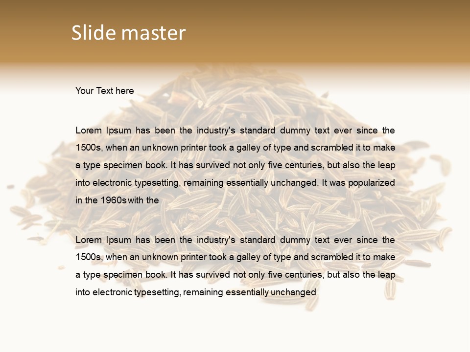 Ingredient Meridian Isolated PowerPoint Template