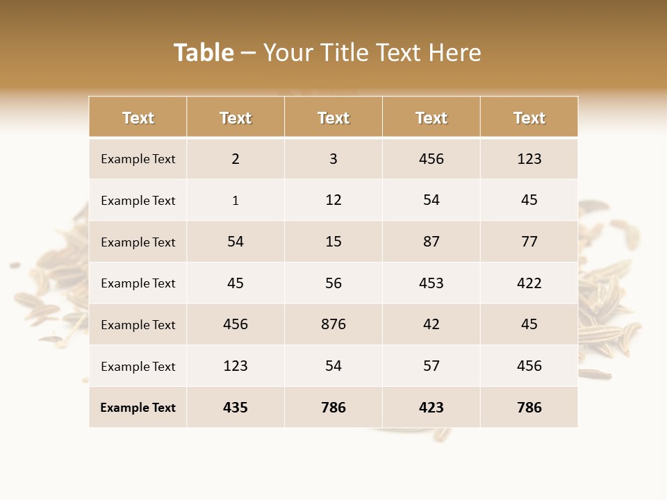 Ingredient Meridian Isolated PowerPoint Template