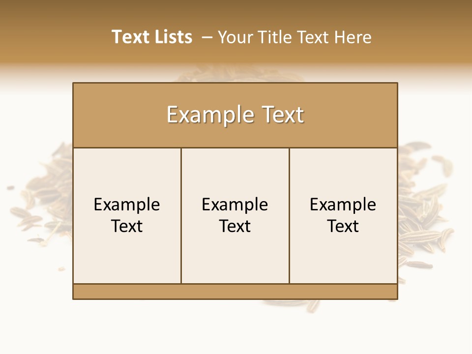 Ingredient Meridian Isolated PowerPoint Template