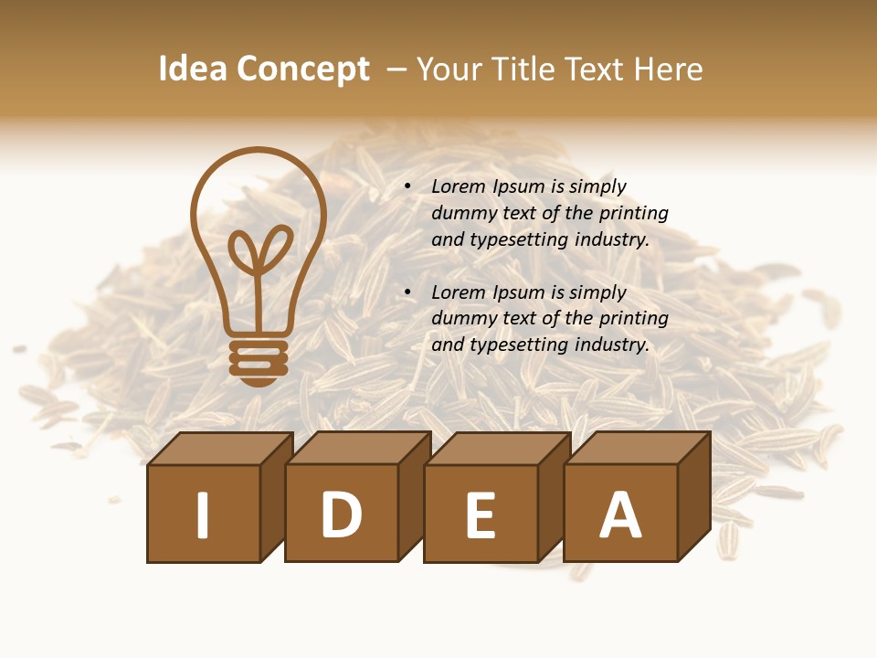 Ingredient Meridian Isolated PowerPoint Template