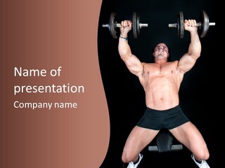 Torso Enjoyment Bodybuilding PowerPoint Template