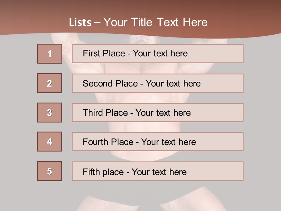 Torso Enjoyment Bodybuilding PowerPoint Template