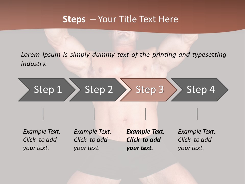 Torso Enjoyment Bodybuilding PowerPoint Template