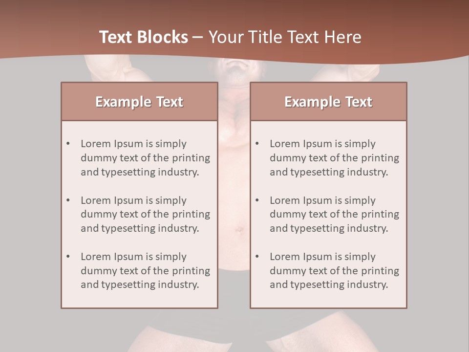Torso Enjoyment Bodybuilding PowerPoint Template