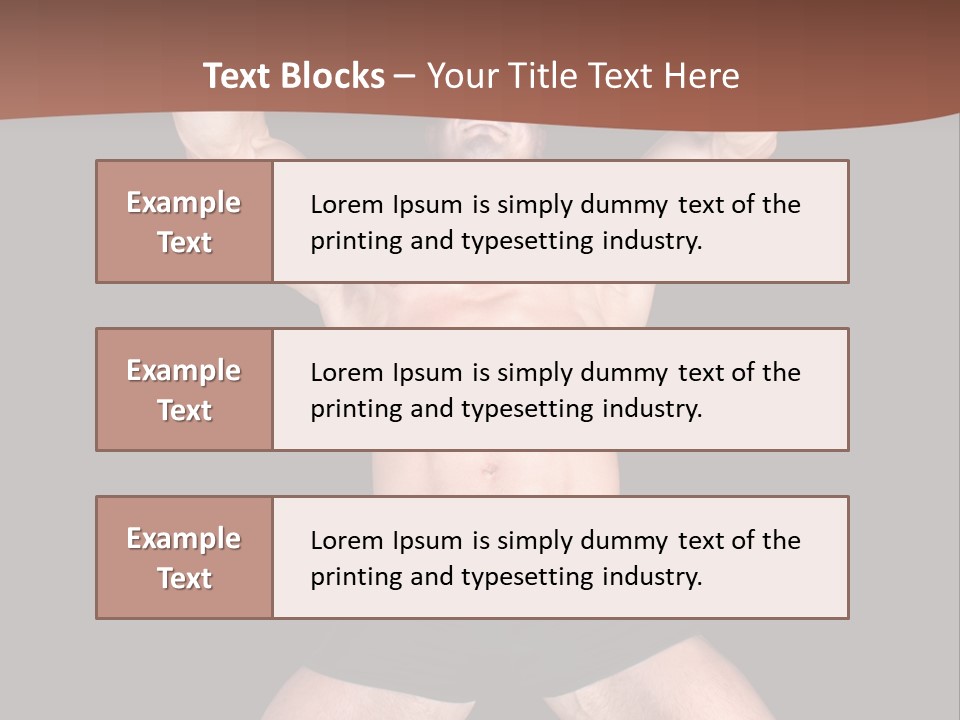 Torso Enjoyment Bodybuilding PowerPoint Template