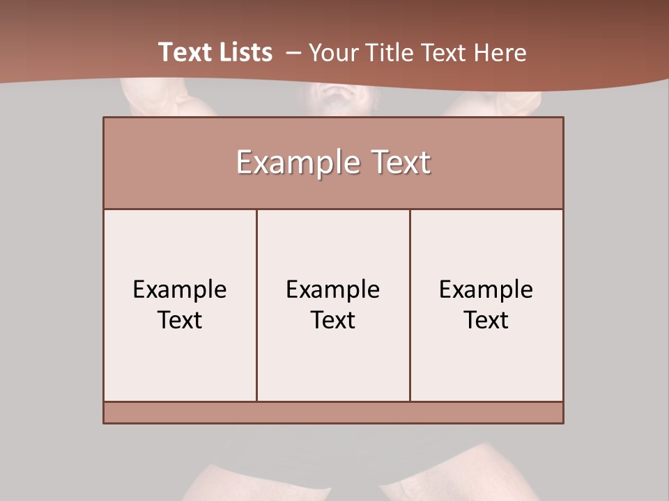 Torso Enjoyment Bodybuilding PowerPoint Template