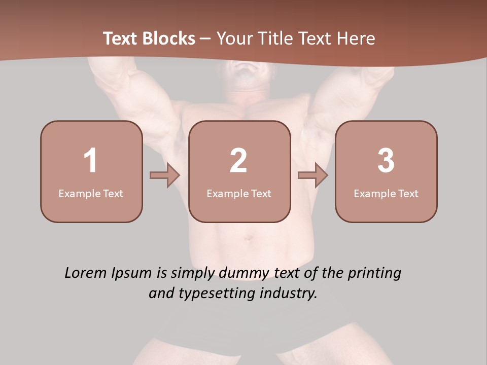 Torso Enjoyment Bodybuilding PowerPoint Template