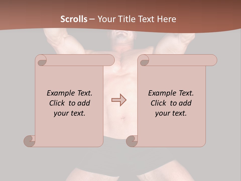 Torso Enjoyment Bodybuilding PowerPoint Template