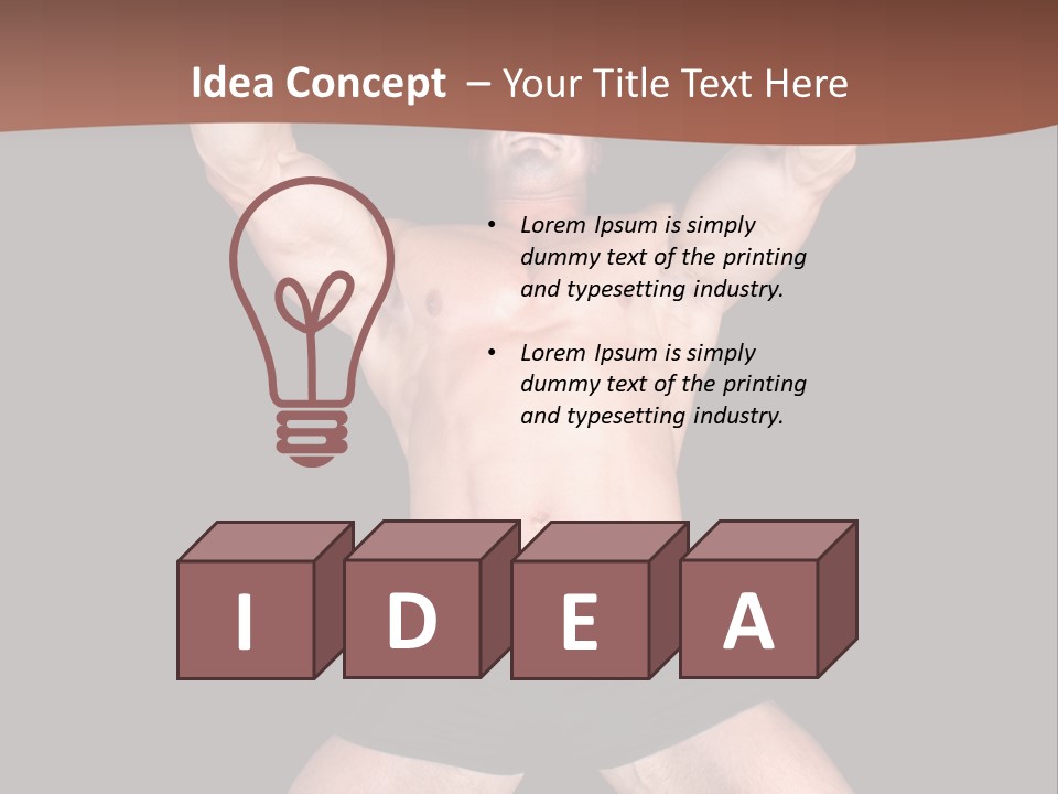 Torso Enjoyment Bodybuilding PowerPoint Template