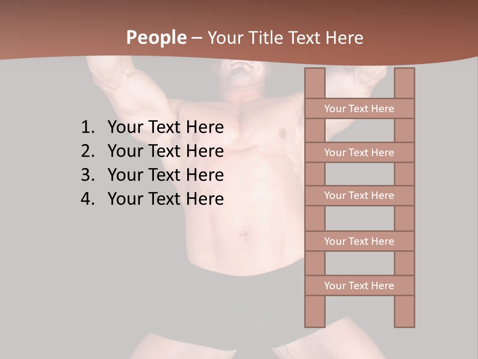 Torso Enjoyment Bodybuilding PowerPoint Template