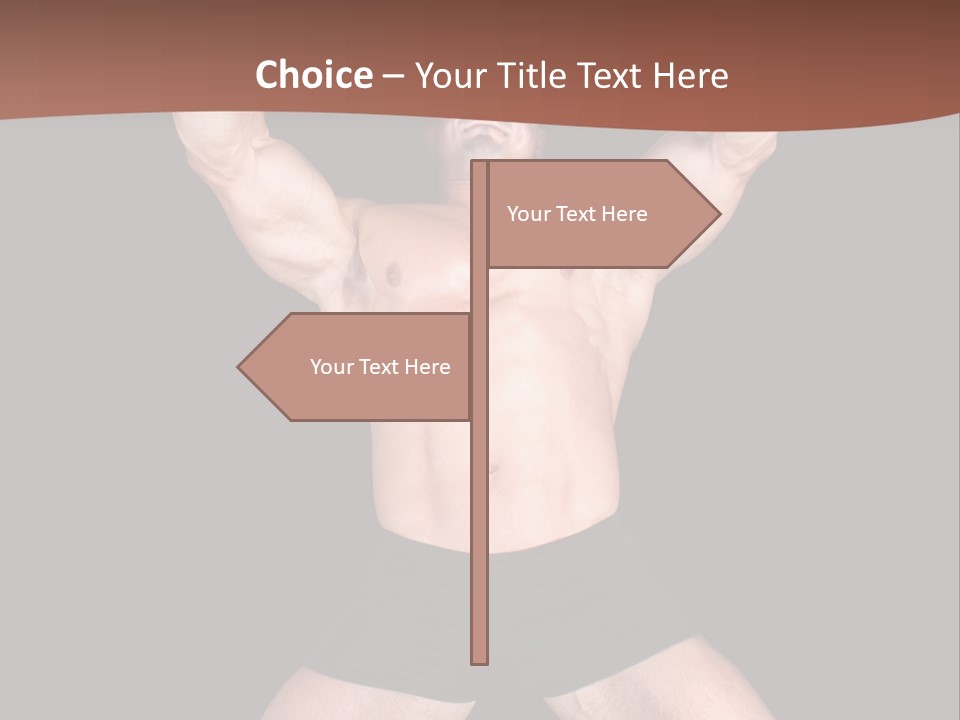 Torso Enjoyment Bodybuilding PowerPoint Template