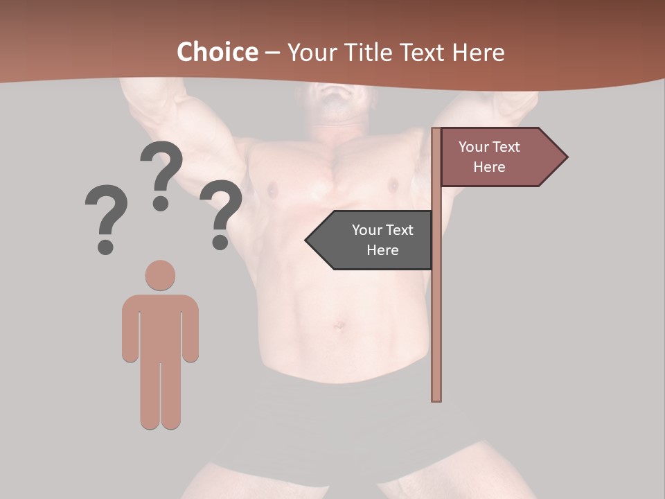 Torso Enjoyment Bodybuilding PowerPoint Template