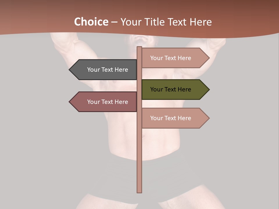 Torso Enjoyment Bodybuilding PowerPoint Template