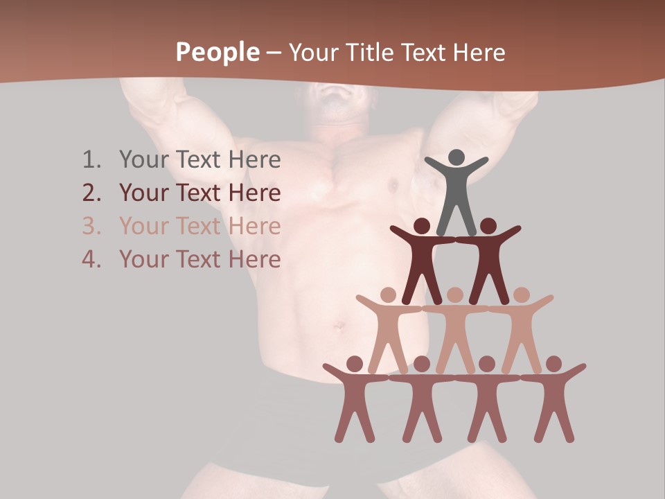 Torso Enjoyment Bodybuilding PowerPoint Template