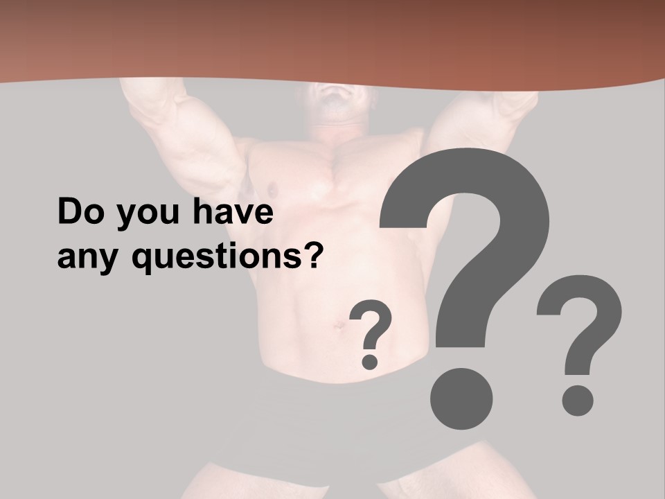 Torso Enjoyment Bodybuilding PowerPoint Template