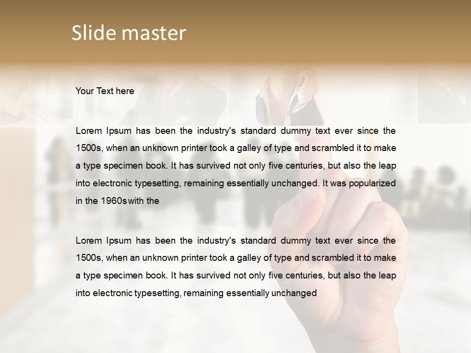 Work Woman Monitor PowerPoint Template