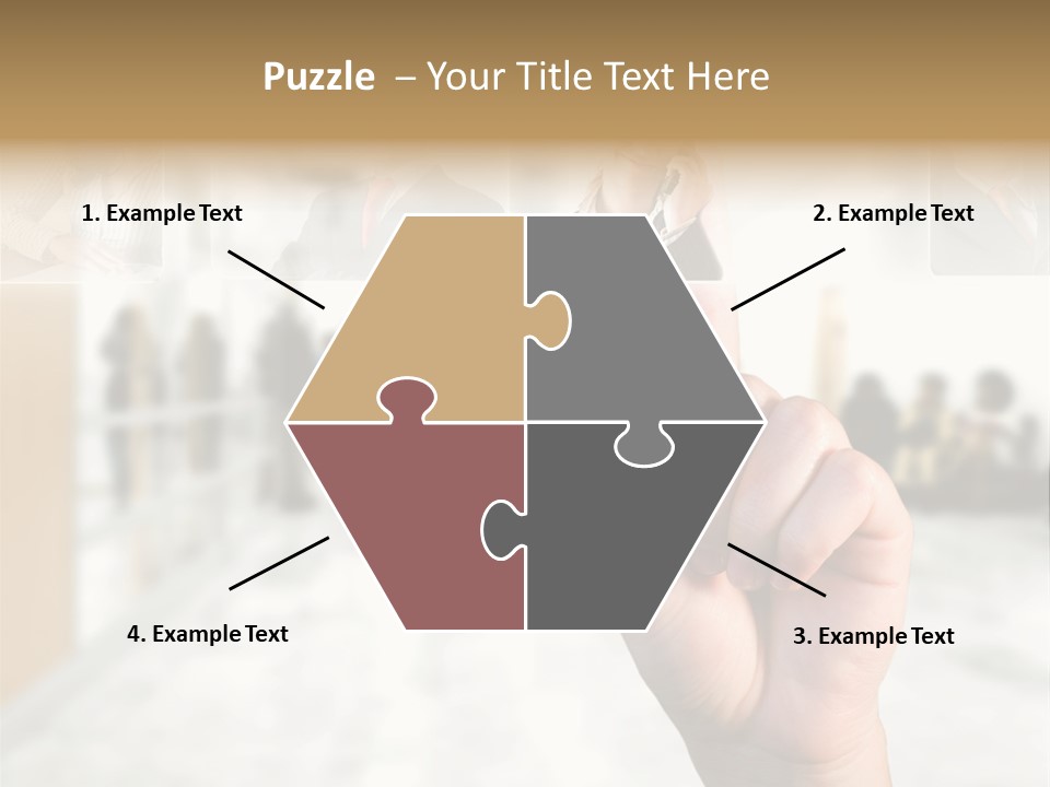 Work Woman Monitor PowerPoint Template