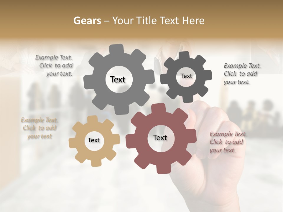 Work Woman Monitor PowerPoint Template